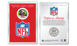 SAN FRANCISCO 49ers NFL Helmet JFK Half Dollar Coin w/ NFL Display Case ... - $9.46