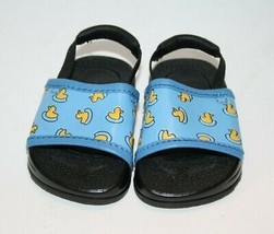Carters Baby Crib Shoes Duck Sandals Beach Pool Unisex Size 2 Elastic St... - £6.89 GBP