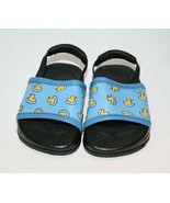 Carters Baby Crib Shoes Duck Sandals Beach Pool Unisex Size 2 Elastic St... - £6.92 GBP