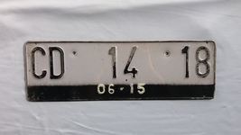 Indonesia 2015 license plate foreign United Kingdom registration tag UK Diplomat - £51.35 GBP