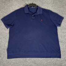 Polo Ralph Lauren Shirt Mens 3XB Navy Blue Polo Short Sleeve Mesh Cotton... - $16.40