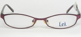 L.E.I. Lei 102 505 Eggplant Purple Eyeglasses Glasses LEI102 50-16-125mm (Notes) - £37.85 GBP