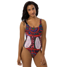ONE-PIECE SWIMSUIT ANAHID RAN BY  VINCENTE, FEAT MARITTELLA&#39;S ART - HAND... - £69.84 GBP