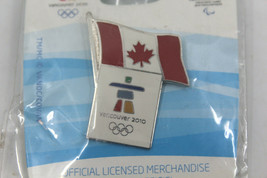 2010 Vancouver Canada Winter Olympics Official Licensed Pin Canadian Flag New - £11.53 GBP