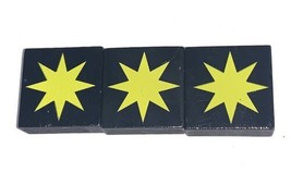 Qwirkle Replacement OEM 3 Yellow Starburst Tiles Complete Set - $8.81