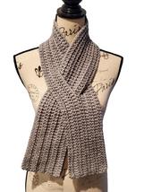 Solid Color Ribbed Texture Ribbon Scarf w/Keyhole Design - All Colors Available! - £14.31 GBP