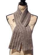 Solid Color Ribbed Texture Ribbon Scarf w/Keyhole Design - ALL COLORS AV... - $18.00