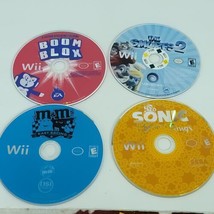 Nintendo Wii Games Lot of 4 Bundle M&amp;M Kart Racing Boom Blox Smurfs 2 Sonic Ring - £18.15 GBP