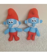 Papa Smurf double  Plush Soft Toy 4&quot; - £9.91 GBP