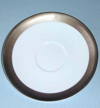 Wedgwood Satine Platinum Cappuccino Saucer 6-5/8&quot; English Bone China New - $173.53 MXN