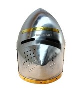 Late Middle Ages Pigface Bascinet Helmet Armor - Historical Functional R... - $215.29 CAD