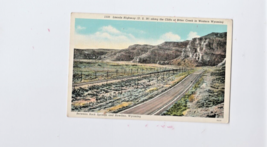 Postcard Lincoln Highway 30 &amp; Cliffs of Bitter Creek in Western Wyoming - £3.90 GBP