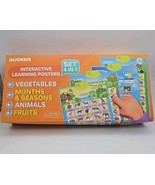 QUOKKA Interactive Learning Posters 4 In 1 Set Homeschooling Preschool S... - €41,34 EUR