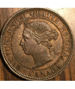 1887 CANADA LARGE CENT PENNY COIN - £36.21 GBP