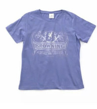 NWT Browning Stampede Buckmark Classic Fit T-Shirt Violet Purple Size M Medium - £8.83 GBP