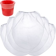 25 Pieces 5 Gallon Elastic Top Paint Strainer Bags White Fine Mesh Bag P... - $37.93