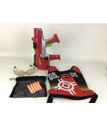 Nerf Dart Tag Hyperfire Blaster Gun Red Vest Glasses Soft Foam Darts 200... - $48.00 CAD