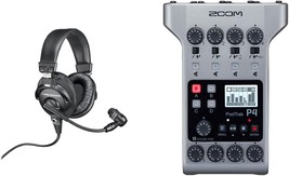 The Zoom Podtrak P4 Podcast Recorder, Battery-Powered, With Four Microphone - $479.93
