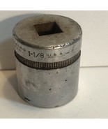 Vintage INDESTRO  Super  1/2&quot; Dr.   1- 1/8&quot; Socket 12 pt. USA 1236 - $11.74 CAD