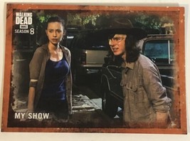 Walking Dead Trading Card #80 Chandler Riggs Carl Grimes Orange Background - £1.47 GBP