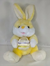 Cuddle Wit Yellow Rabbit Satin Easter Egg Bunny 11 Inch Stuffed Animal Toy - $25.95