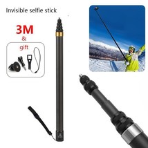 300cm Carbon Fiber Invisible Selfie Stick for Insta360 X3 One X2 Rs Gopr... - $44.34+