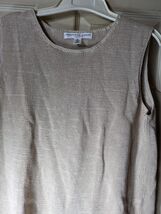 Josephine Chaus Black Knit Sleeveless Stretch Blouse Size Medium - $15.84