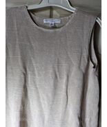 Josephine Chaus Black Knit Sleeveless Stretch Blouse Size Medium - $292.20 MXN