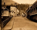 RPPC Bawden Street View Ketchikan Alaska AK 1927 Postcard C17 - £25.65 GBP
