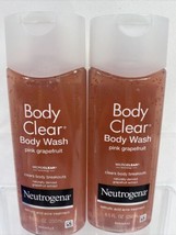 (2) Neutrogena Body Clear Body Wash 8.5 Oz. Micro Clear Pink Grapefruit - £11.18 GBP