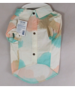 NWT Top Paw Tie Dye Button Up Collared Dress Shirt for Dogs Size Medium - $10.74 CAD