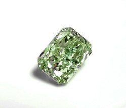Green Diamond - 0.66ct Natural Loose Fancy Yellowish green Color GIA VS1 Radiant - £8,719.43 GBP