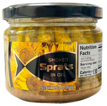 Smoked Sprats In Oil Stella Maris Gamma 250g Glass Made In Latvia Kosher - £5.16 GBP