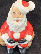 Vintage Atlantic Mold Santa Claus Christmas Figurine Hand Painted 4.75 In Tall - £9.59 GBP