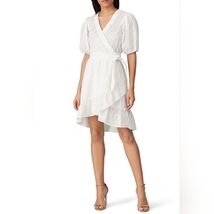 SCOTCH &amp; SODA White Eyelet Wrap Dress Size XL Cottagecore LWD - $44.55