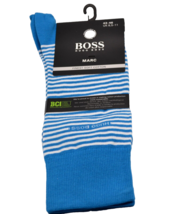 Boss Hugo Boss Men&#39;s Teal Blue Italy Design Finest Cotton Socks  One Size 7-13 - £21.60 GBP
