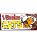 I Brake For Cats Bumper Magnetic Car Magnet Mega Pet - €10,28 EUR