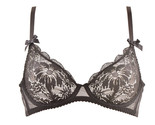 L&#39;AGENT BY AGENT PROVOCATEUR Womens Bra Solid Floral Sheer Black Size UK... - £23.06 GBP