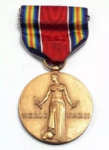 World War II 1941-1945 United States Of America WW2 Victory Service Medal - £27.39 GBP