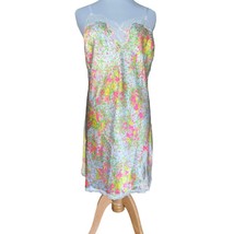 Victoria&#39;s Secret Lace Satin Cami Night Dress Multicolor Adjustable Straps XS - £9.32 GBP