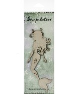 Scrapaholics Laser Cut Chipboard 1.8mm Thick-Floating Mermaid, 6&quot;X2.6&quot; - £12.81 GBP