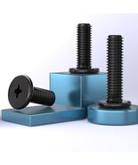 TESILANG M1.6x2mm Computer Screws Motherboard Standoffs Kit 50pcs Black - $190.10 MXN