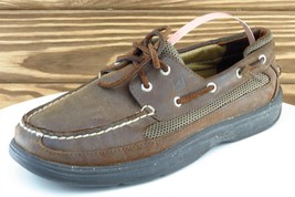 Sperry Youth Boys Shoes Sz 3.5 M Brown Leather Boat Shoe - $21.56