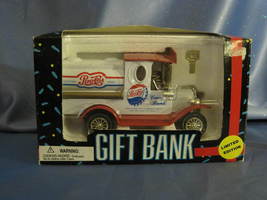 Golden Wheel Antique Car - Pepsi Cola - Coin Bank - Red - $26.00