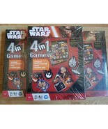 3 Star Wars The Force Awakens 4 in 1 Games Dominoes Bingo Ship Race (Par... - $29.66