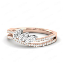 1.10Ct Marquise Cut VVS1 Diamond Solitaire Engagement Ring 14k Rose Gold Finish - £77.64 GBP