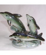 Destin FL Dolphin Figurine State Souvenir Florida 3 Dolphin&#39;s On Figurine  - $216.97 MXN
