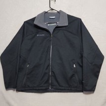 Columbia Men&#39;s Granite Fleece Jacket Soft Shell Coat Size 3XL Black Gray - £40.91 GBP