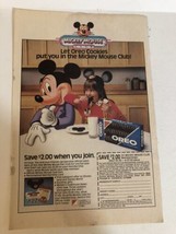 1987 Mickey Mouse Club Oreo Cookies Print Ad Advertisement pa21 - £10.11 GBP