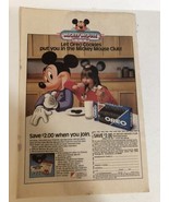 1987 Mickey Mouse Club Oreo Cookies Print Ad Advertisement pa21 - £10.05 GBP